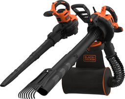 BLACK+DECKER BEBLV301 Bladblazer - Blaas en zuigfunctie - Rugzak als opvangzak