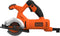 BLACK+DECKER BES510K-QW Mini cirkelzaag - 400W - 85mm zaagdiepte - incl. accessoires en koffer