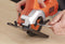BLACK+DECKER BES510K-QW Mini cirkelzaag - 400W - 85mm zaagdiepte - incl. accessoires en koffer