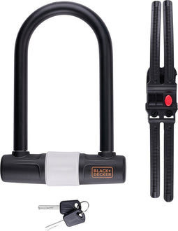 BLACK+DECKER Beugelslot - Fietsslot/ Scooterslot/ Motorslot - ⌀ 14 x 25 CM - 3 Reservesleutels