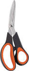 BLACK+DECKER Bloemenschaar - Multifunctionele Tuinschaar - Snijblad van Staal - Kunststof Handvat - Bloemensnijder en Snoeischaar - Zwart/Oranje