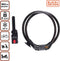 BLACK+DECKER Combinatieslot - Ø10 x 180 CM - Fiets/ Scooter/ Motor - 4 Cijfers