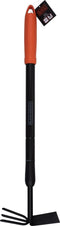 BLACK+DECKER Cultivator met Schoffel - Tuinhark en Schoffel - In Lengte Verstelbaar 66-101CM - Cultiveren en Onkruid Wieden - Zwart/Oranje
