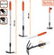 BLACK+DECKER Cultivator met Schoffel - Tuinhark en Schoffel - In Lengte Verstelbaar 66-101CM - Cultiveren en Onkruid Wieden - Kop van Koolstofstaal