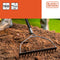 BLACK+DECKER Egalisatie Hark - 150 CM - Glasvezel en Koolstofstaal - Zwart/ Oranje