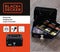 Black & Decker Geldkistje met 2 sleutels - zwart - staal - muntbakje - 15 x 12 x 8 cm - inbraakbeveiliging kluisje