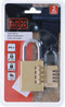 BLACK+DECKER Hangslot- Cijferslot 4 Cijfers - 40 MM - Massief Messing