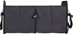 BLACK+DECKER Kofferbak Opbergbox - 59 x 36 x 30 CM - 2 Vakken - Extra Zijvakken - Met Handvatten - Zwart