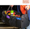 BLACK+DECKER Kofferbak Opbergbox - 59 x 36 x 30 CM - 2 Vakken - Extra Zijvakken - Met Handvatten - Zwart