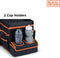 BLACK+DECKER Kofferbak Organizer - 47.5 x 25 x 30 CM - Met Draagriem - Cuphouders - Grijs/ Oranje