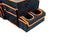 BLACK+DECKER Kofferbak Organizer - 47.5 x 25 x 30 CM - Met Draagriem - Cuphouders - Grijs/ Oranje