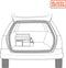 BLACK+DECKER Kofferbak Organizer - 47.5 x 25 x 30 CM - Met Draagriem - Cuphouders - Grijs/ Oranje