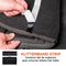 BLACK+DECKER Kofferbak Organizer - Kofferbak Tas - 55 x 15 x 23 CM - 1 Groot Vak en 2 Insteekvakken - Boodschappen en Auto Accessoires - Met Klittenband - Zwart