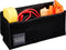 BLACK+DECKER Kofferbak Organizer - Kofferbak Tas - 55 x 15 x 23 CM - 1 Groot Vak en 2 Insteekvakken - Boodschappen en Auto Accessoires - Met Klittenband - Zwart