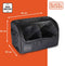 BLACK+DECKER Kofferbak Organizer - Kofferbaktas met Transparante Cover - 2 Hoofdvakken en Meerdere Zijvakken - Anti-Slip Vlak - Polyester - Zwart