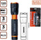 BLACK+DECKER LED Zaklamp 120 Lumen - 3W - 140M Bereik - 3 Lichtstanden: Hoog, Laag, Pulserend - Zwart/Oranje