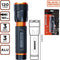 BLACK+DECKER LED Zaklamp 120 Lumen - 3W - 180M Bereik - 3 Lichtstanden: Hoog, Laag, Pulserend - Zwart/Oranje