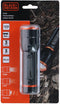 BLACK+DECKER LED Zaklamp 120 Lumen - 3W - 180M Bereik - 3 Lichtstanden: Hoog, Laag, Pulserend - Zwart/Oranje