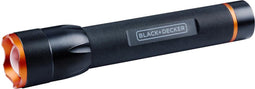 BLACK+DECKER LED Zaklamp 350 Lumen - 6W - 200M Bereik - 3 Lichtstanden: Hoog, Laag, Pulserend - Zwart/Oranje