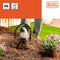 BLACK+DECKER Ratelcultivator - Draaiende Kop - Ergonomische Handgreep - Cultiveren en Onkruid Wieden - Zwart/Oranje
