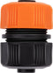BLACK+DECKER Slangverbinder 1/2 - 13 ⌀ MM - Tuinslangkoppeling - Zwart/Oranje