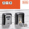 Black & Decker sleutelkluis met cijferslot - zwart - staal - muur montage incl. schroeven - 12 x 9 x 4 cm