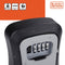Black & Decker sleutelkluis met cijferslot - zwart - staal - muur montage incl. schroeven - 12 x 9 x 4 cm