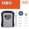 Black & Decker sleutelkluis met cijferslot - zwart - staal - muur montage incl. schroeven - 12 x 9 x 4 cm