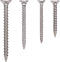 BLACK+DECKER Spaanplaatschroeven - Schroevenset 350 Stuks - 3.5xL35/3xL40/4xL45/5xL50 - Roestvrij Staal - Zilver