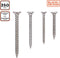 BLACK+DECKER Spaanplaatschroeven - Schroevenset 350 Stuks - 3.5xL35/3xL40/4xL45/5xL50 - Roestvrij Staal - Zilver