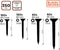 BLACK+DECKER Spaanplaatschroeven - Schroevenset 350 Stuks - 3.5xL35/3xL40/4xL45/5xL50 - Roestvrij Staal - Zilver