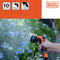 BLACK+DECKER Sproeikop - 10 Standen - Universeel - Zwart/ Oranje