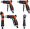BLACK+DECKER Spuitpistool - Sproeikop voor Tuinslang - Aanpasbare Waterstroom - ABS-Plastic en Thermoplastisch Rubber - Zwart/Oranje