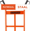 BLACK+DECKER Steekwagen BXWT-H301 - Transportkar tot 120KG Draagvermogen - Transportwagen 52,5 x 45 x 116 cm - Steekkar - Staal
