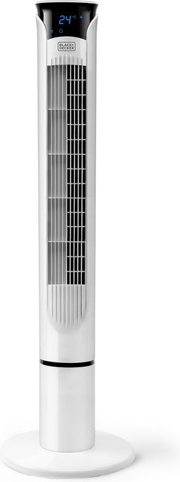 BLACK+DECKER Torenventilator BXEFT49E - Afstandsbediening - LED-Display - Timer