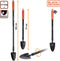 BLACK+DECKER Tuin Troffel - Puntige Kop - Telescopische Steel 77 - 105 CM - Hittebestendig - Zwart