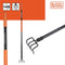 BLACK+DECKER Tuinhark 4-Tands - 148 x 12 x 10 CM - Koolstofstaal, Glasvezel en PVC - Oranje/Zwart
