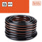 BLACK+DECKER Tuinslang 15 Meter - 19MM - Duurzaam PVC - Tuin Besproeien, Auto Wassen, Zwembad Vullen - Past op Elke Standaard Kraan - Zwart/Oranje