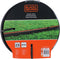 BLACK+DECKER Tuinslang 25 Meter - ⌀19MM - Duurzaam PVC - Tuin Besproeien, Auto Wassen, Zwembad Vullen - Past op Elke Standaard Kraan - Zwart/Oranje