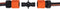 BLACK+DECKER Tussenstuk Tuinslang - ⌀ 3.2 x 5.2 CM - Verbind 2 Slangen - Zwart
