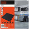 BLACK+DECKER Vloermat 6 Stuks - 40 x 40 x 1 CM - Vloerbescherming - Dempend Materiaal - Puzzelmatten - Ribbels - Zwart