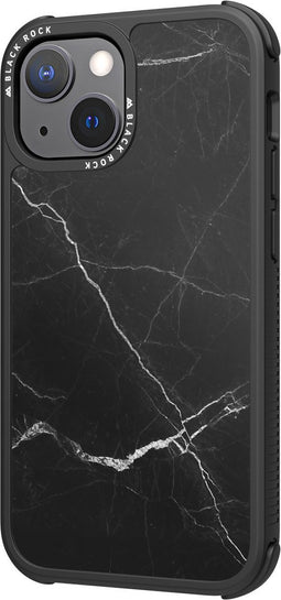 Black Rock Robust Marble Cover Voor Apple IPhone 13 Mini Zwart