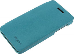 Blackberry Z10 Hoesje - Rock - Big City Serie - Kunststof Bookcase - Turquoise - Hoesje Geschikt Voor Blackberry Z10