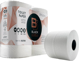 BlackSatino - Toiletpapier 2-laags 400vel | 10 stuks
