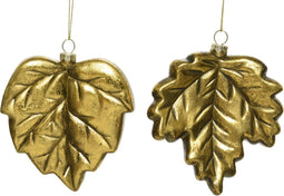 Bladeren plc l11b12h3.90 cm goud a2 kerst