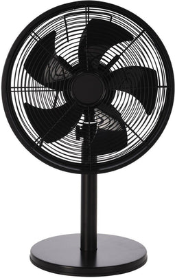 Excellent Electrics Tafelventilator - 3 Snelheden - 40 W - 35 x 27 x 57 cm - Zwart