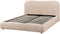 BLAGNAC - Bed met opbergruimte - Beige - 160 x 200 cm - Bouclé