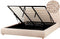 BLAGNAC - Bed met opbergruimte - Beige - 180 x 200 cm - Bouclé