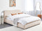 BLAGNAC - Bed met opbergruimte - Lichtbeige - 160 x 200 cm - Bouclé