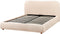 BLAGNAC - Bed met opbergruimte - Lichtbeige - 160 x 200 cm - Bouclé